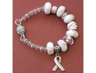Pink Cancer Theme Swarovski Crystal Bracelet