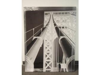 'George Washington Bridge- The Massive Cables' Reverse Image Giclee