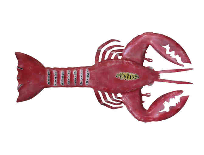 Lobster Art Sculpture by The Iron Fish Gallery