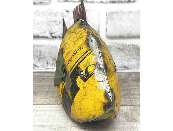 Recycled Metal Fish Statue