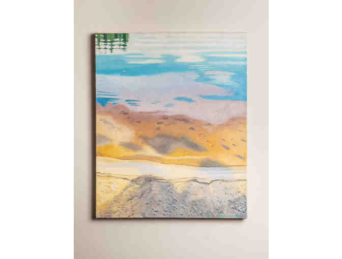 One Of A Kind Art! James Burpee - Serene Lakeshore Oil On Canvas