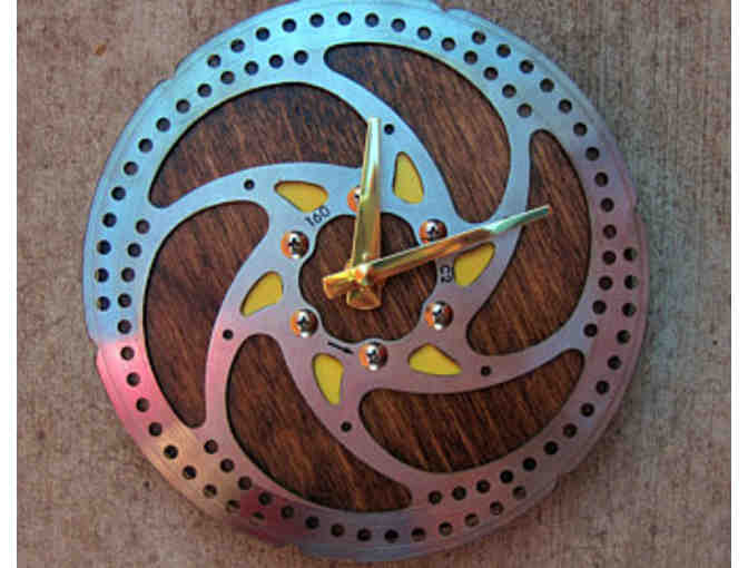 Recycled Chainring Wall Clock