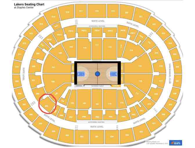2 Tickets to L.A. Lakers vs. Portland Trailblazers Basketball Game