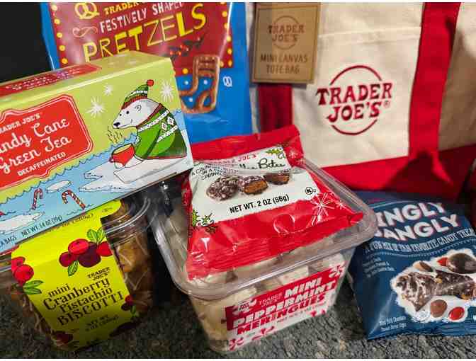 HARD TO FIND Trader Joe's Mini Canvas Tote Filled with Holiday Treats