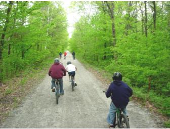 Sunday through Thursday Mountain and Lake, 4 Inn Self-Guided Bicycle Tour for one person