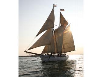 A day or evening sail for two aboard a Black Dog Tall Ship