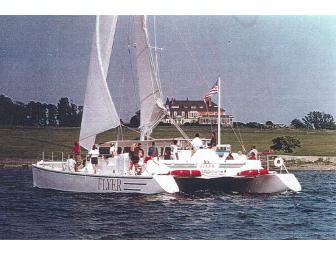 A Newport sunset sail for 4 aboard the catamaran Flyer donated by Flyer Sailing Tours