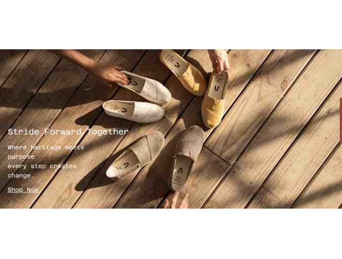 Bronca Clothing: $25 voucher Towards the Alpargata Shoe!