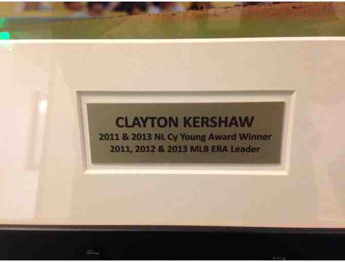 Clayton Kershaw Framed Autographed Picture