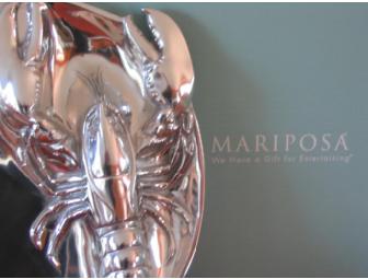 Brilliant Sandcast Aluminum Lobster sectional Server Tray from Mariposa
