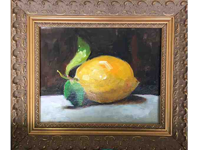 Classic Lemon, Oil on Canvas by Ada Koch