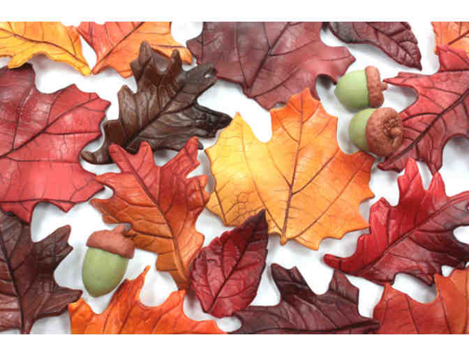 Sugar Paste Fall leaves and Acorns Cake Topper