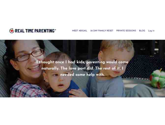1/2 hour private parenting class/consultation certificate with Abigail Wald from Real Time
