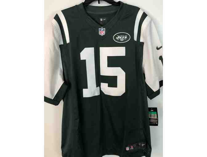 Tim Tebow New York Jets Game Jersey by NIKE (size XL) & autographed biography