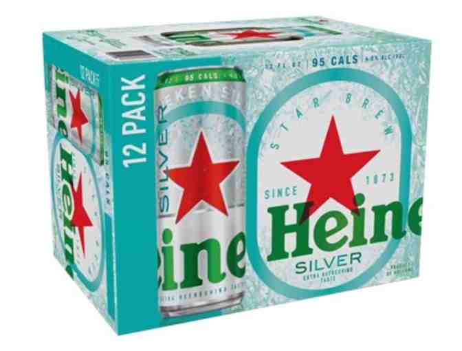 Heineken Silver Limited Edition Cooler with six (6) twelve packs of Heineken Silver beer
