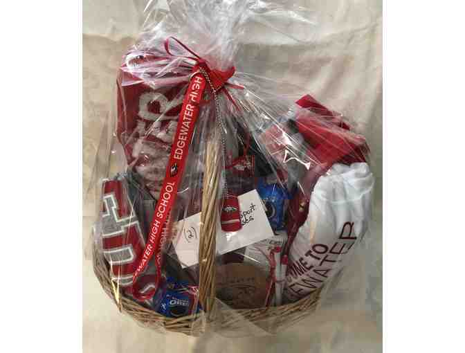 Basket of Edgewater Eagles SWAG and 2 Edgewater Sports passes for 2023-24 - Photo 1