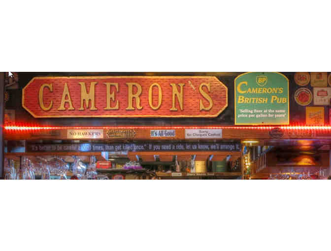 Cameron's Pub Restaurant and Inn - $75 Gift Certificate