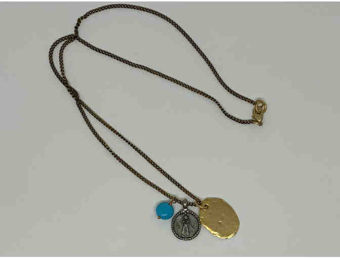 Brass Charm Layering Necklace