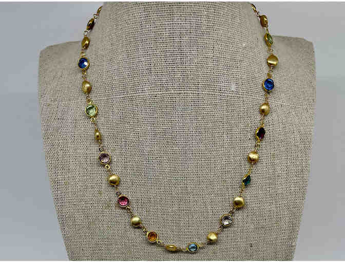 Multi-gemstone Necklace and Bracelet by Lori Hartwell