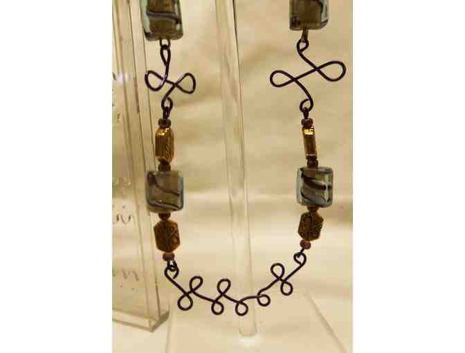 Handcrafted necklace, earrings & bracelet