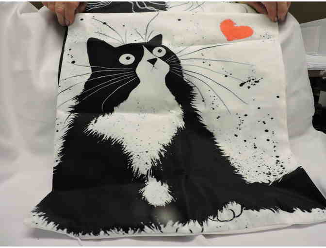 2 Zipper Cute Cat throw Pillow Covers