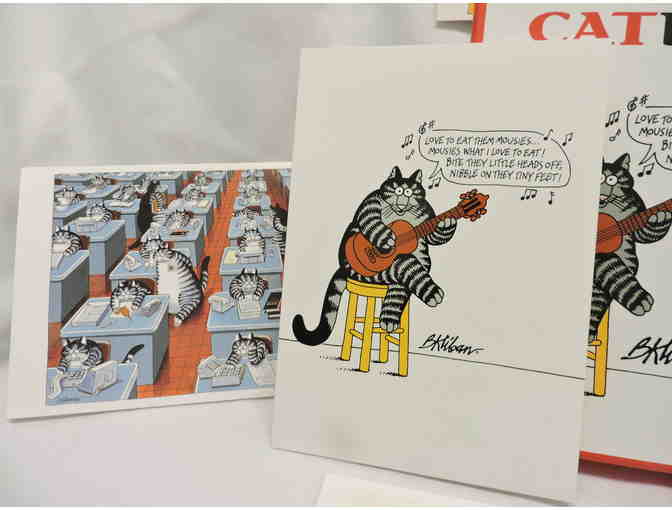 B Kliban Cat Box note cards with envelopes