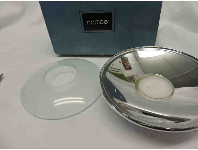 Nambe 2003 Horizon Tea Light  5' solid candle