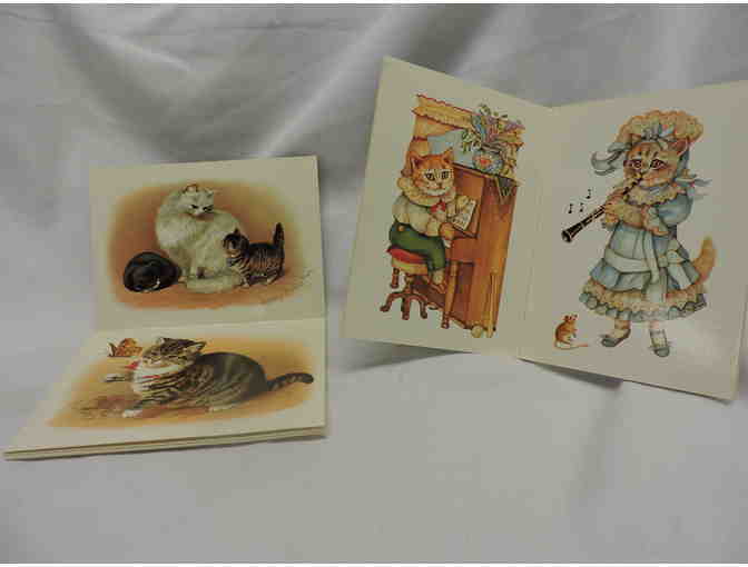 1991 and 1990 Vintage Collectible Cat Postcards