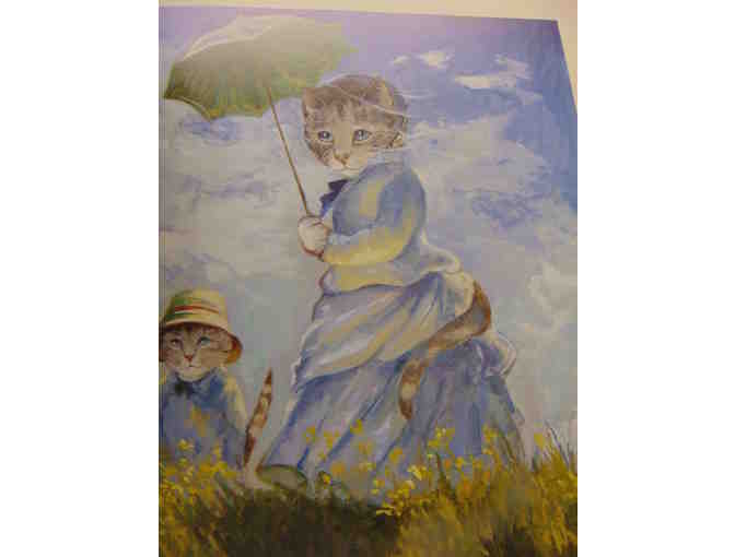 Collectible 1992 Hard Cover book: Impressionist Cats-Susan Herbert