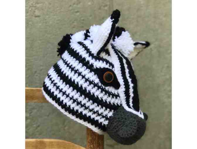 Hand-Crafted Zebra Hat!
