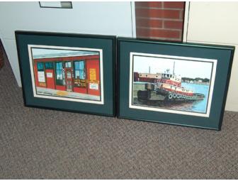 Pair of  signed and numbered R. N. Cohen Coastal Prints