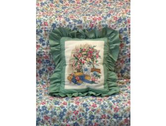 Vintage Cross Stitched Pillow