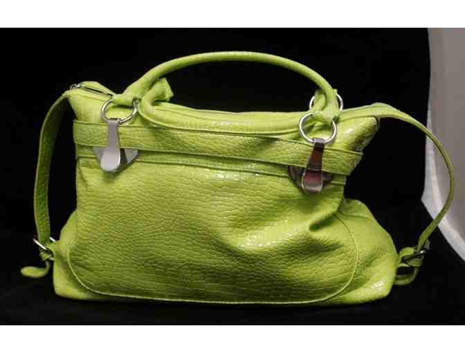 Handbag by FLAMENCO - Green/PistachColor - Brand New- Designed for Saint Clare School Only