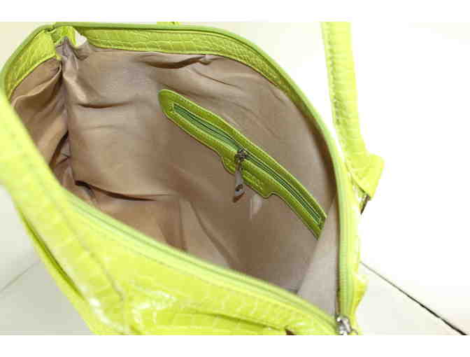 Handbag by FLAMENCO - Green/PistachColor - Brand New- Designed for Saint Clare School Only