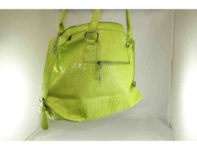 Handbag by FLAMENCO - Green/PistachColor - Brand New- Designed for Saint Clare School Only