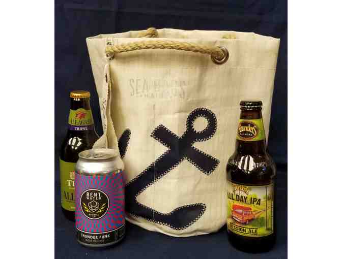 Sea Bags of Maine Beverage Bucket & Six Craft Beers