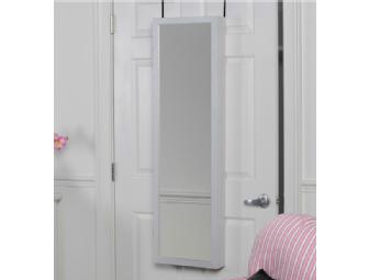 Jewelry Armoire and Mirror, Cherry or White