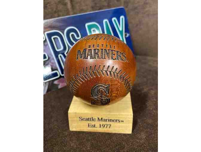 Seattle Mariners Wooden Baseball