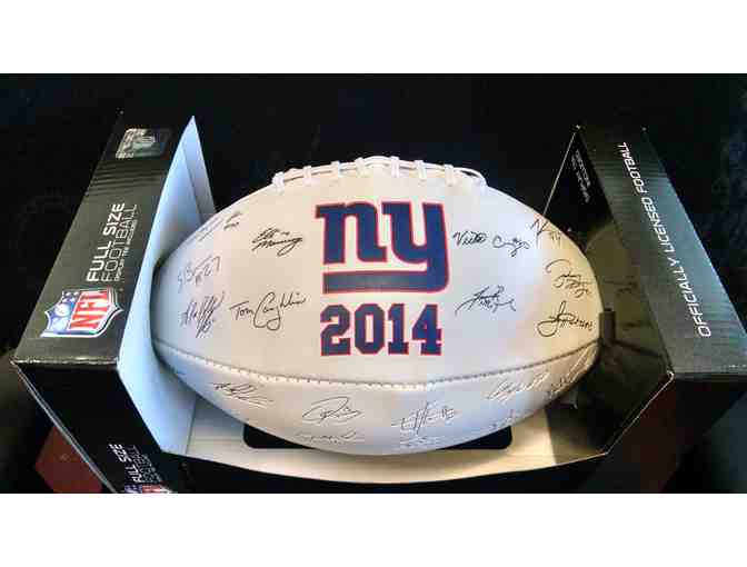 2014 NY Giants Team Signed Football