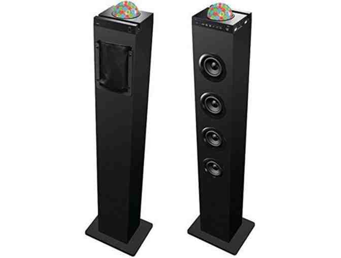 Sylvania Bluetooth Disco Ball Tower Speaker System with Remote Control