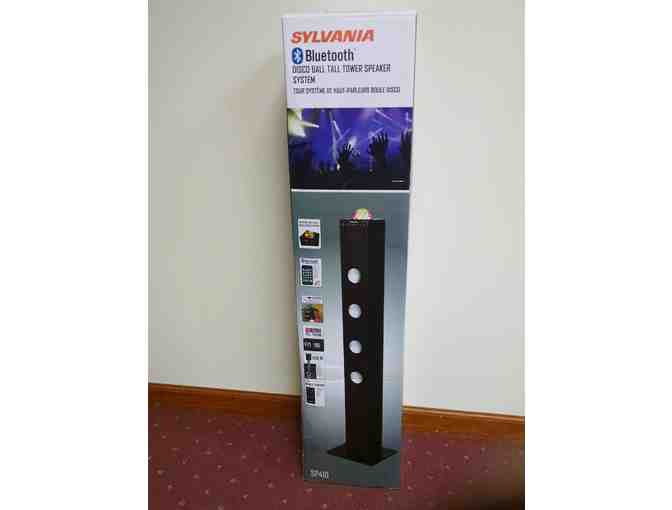 Sylvania Bluetooth Disco Ball Tower Speaker System with Remote Control