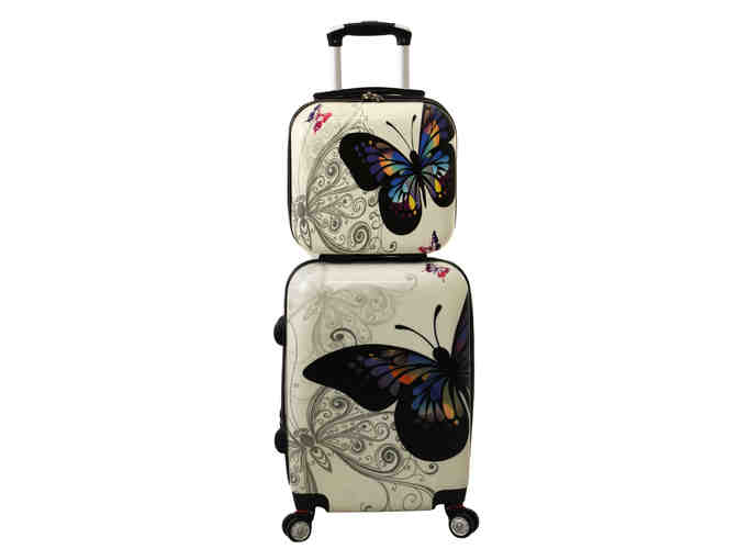 Luggage Set - 2 Piece Butterfly