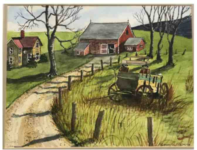 Red Barn - Watercolor - Photo 1