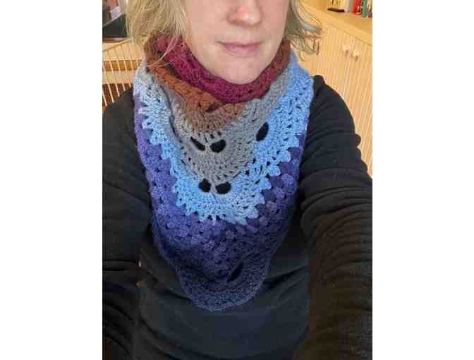 Hand Crocheted Shawl *Made by a Talented Preschool Grandma *Must See!