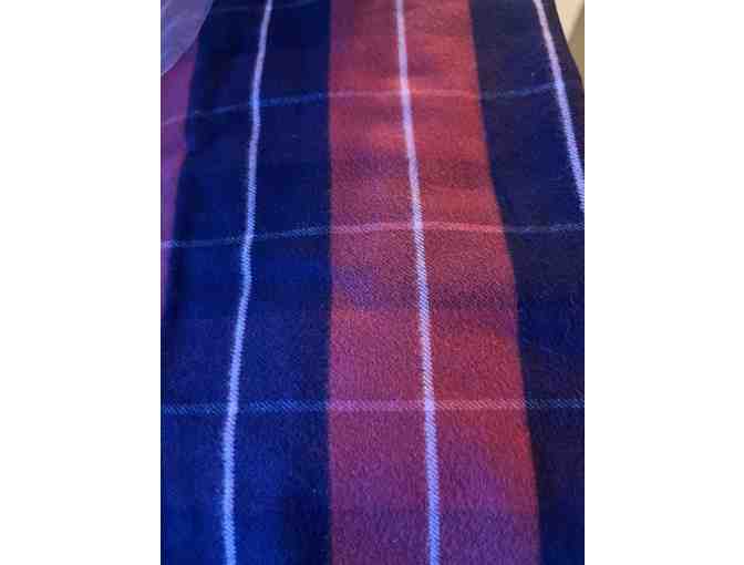 Women Flannel Sleep Pants from Garnet Hill *Size M *Blue and Red Plaid