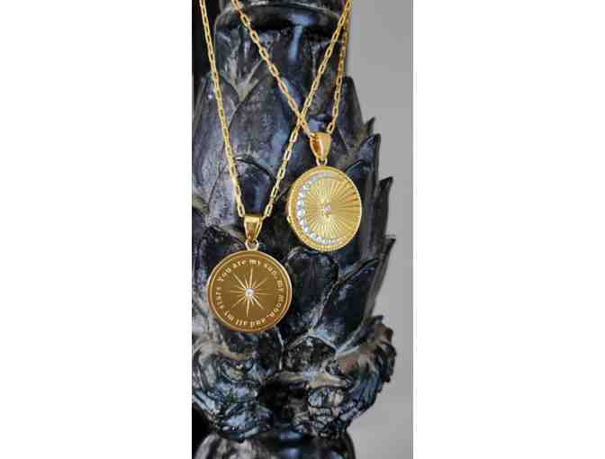 Saints & Saviors Moonglow Blue Pendant Necklace Everwild Designs