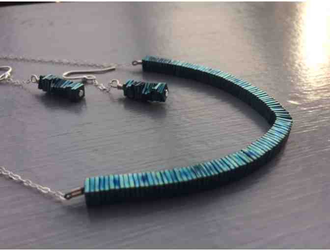 Earrings and Necklace Made by Kathleen Cavalaro