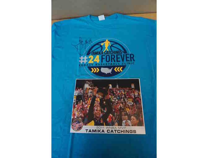 Tamika Catchings Signed T-Shirt & Photo Package
