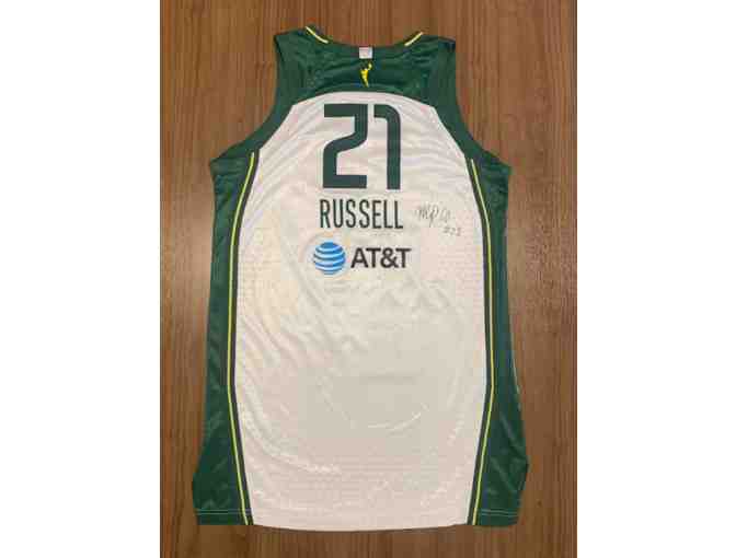 Mercedes Russell 2022 Autographed Game Worn Heroine Storm Jersey