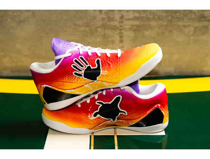 Ezi Magbegor Custom SIGNED Game Worn Sneakers